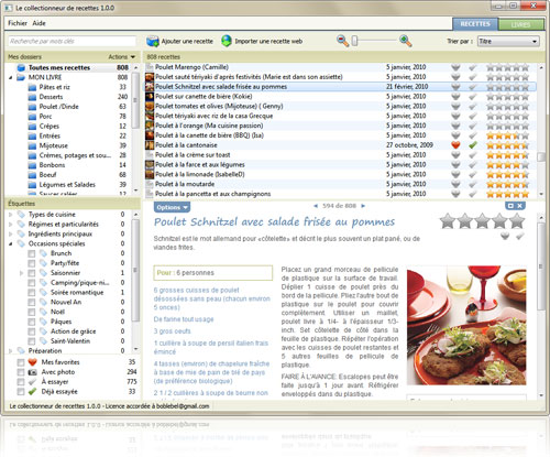 Explorateur de recettes Explorateur de recettes